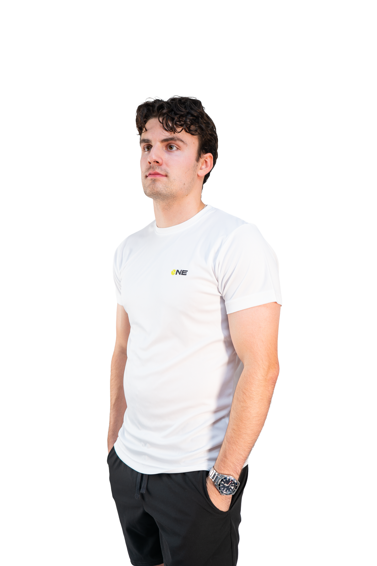 OneTennis Men's Active Performance T-Shirt – White