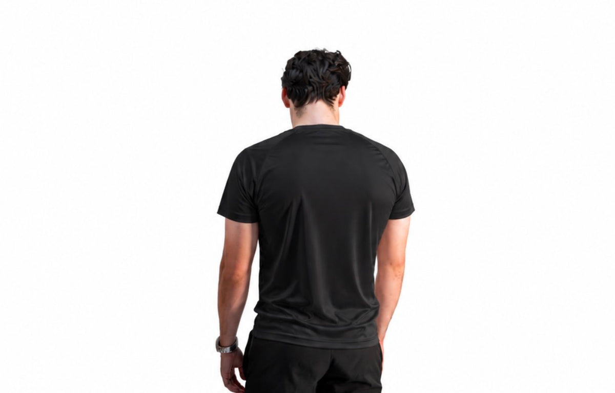 OneTennis Men's Active Performance T-Shirt – Black